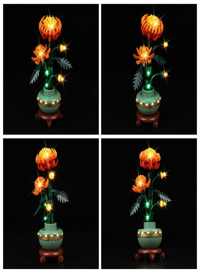 Kyglaring طقم إضاءة LED من Kyglaring متوافق مع مكعبات بناء Lego Chrysanthemum 10368، ملحقات إضاءة مطورة لمجموعة نموذج 10368، مصابيح فقط (النموذج غير متضمن)، إصدار كلاسيكي - Image 2
